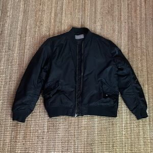 Everlane - Nylon Black Bomber jacket